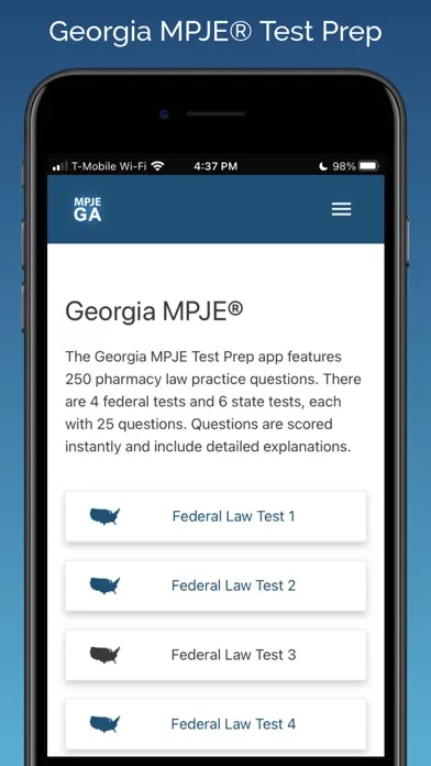 MPJE Georgia Test Prep سکرین شاٹس