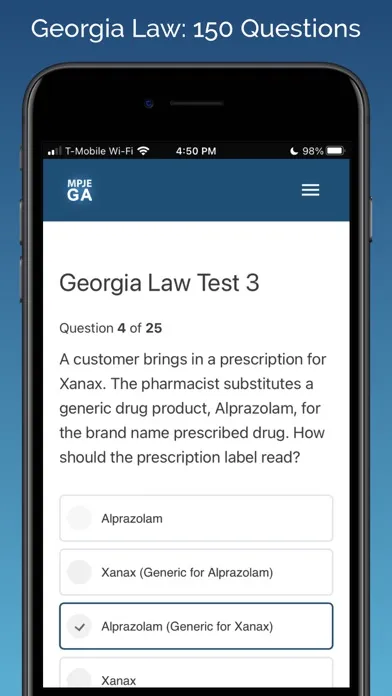 MPJE Georgia Test Prep سکرین شاٹس