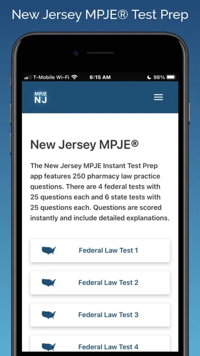 ภาพหน้าจอของ MPJE New Jersey Test Prep