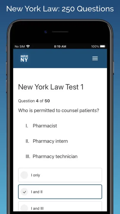 MPJE New York Test Prep スクリーンショット