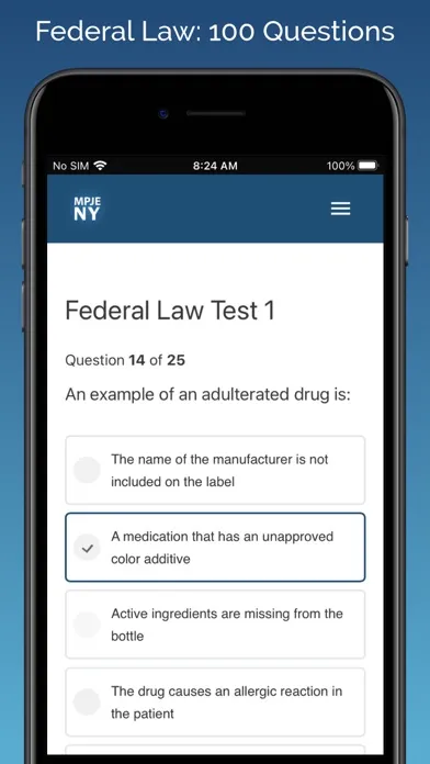 MPJE New York Test Prep スクリーンショット