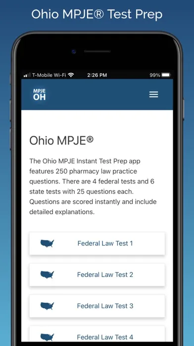 MPJE Ohio Test Prep Screenshots