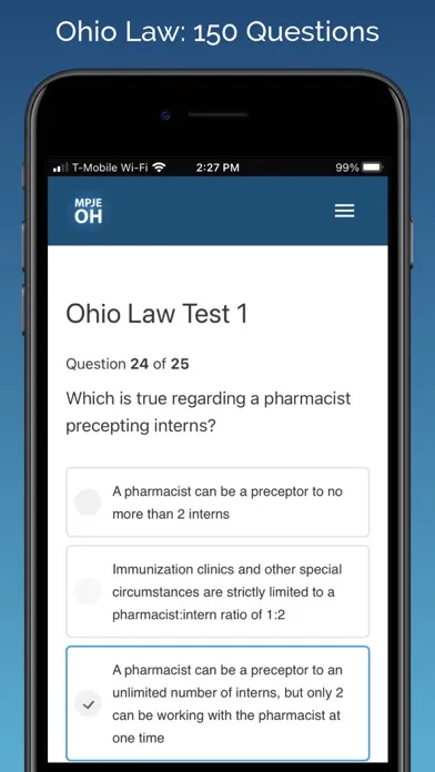 MPJE Ohio Test Prep Screenshots