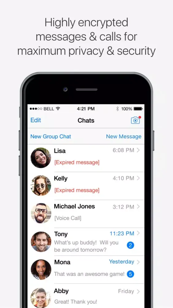 Capturas de pantalla de SOMA Messenger