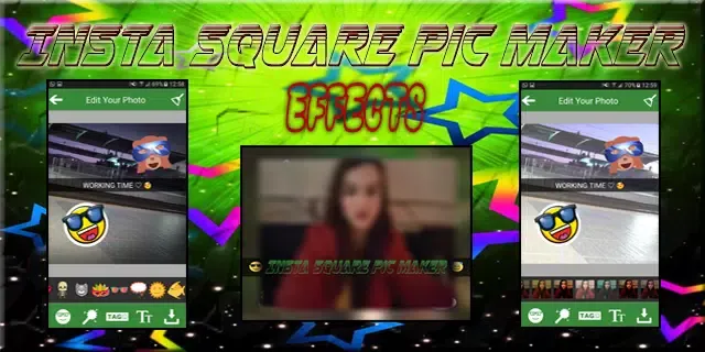 Captures d'écran de Insta Square Pic Maker
