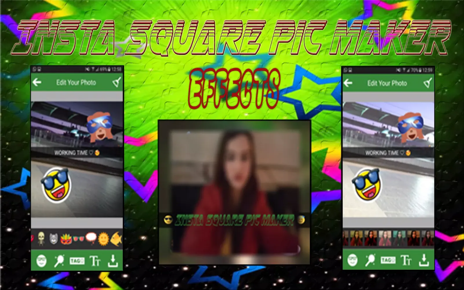 Captures d'écran de Insta Square Pic Maker