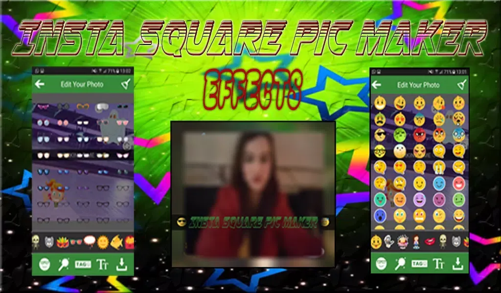 Captures d'écran de Insta Square Pic Maker
