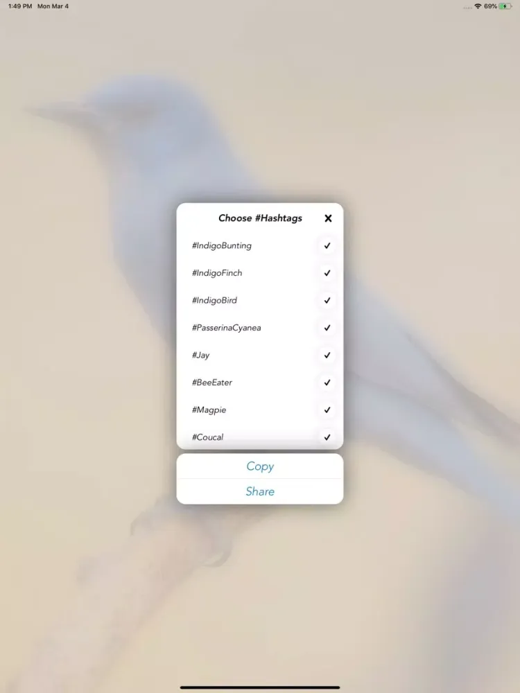 InstaTag iPad  स्क्रीनशॉट