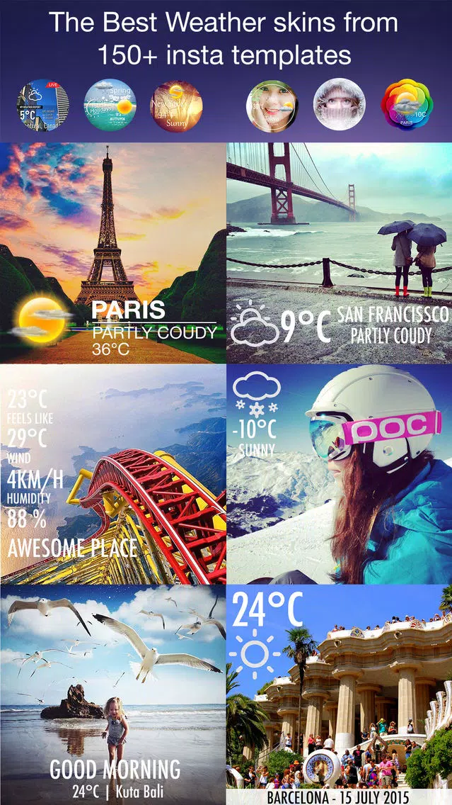 Insta WeatherCamera Screenshots