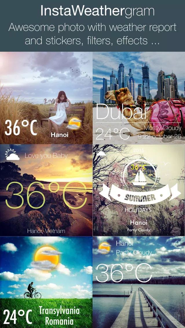 Insta WeatherCamera Screenshots