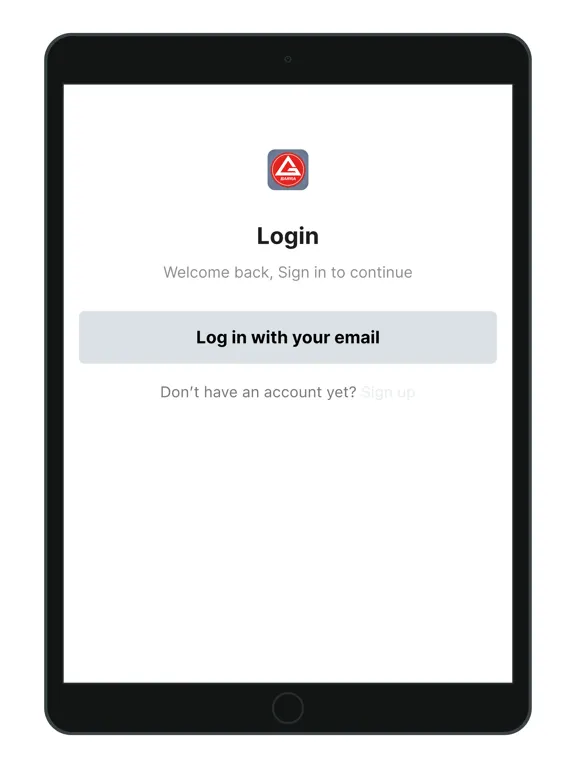 Tangkapan layar Gracie Barra Institute iPad 