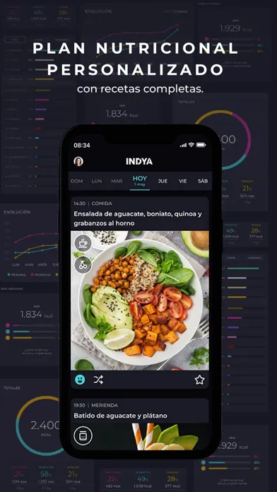 Capturas de pantalla de INDYA I Nutrición deportiva