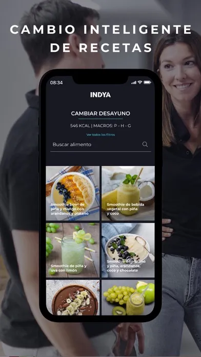 Capturas de pantalla de INDYA I Nutrición deportiva
