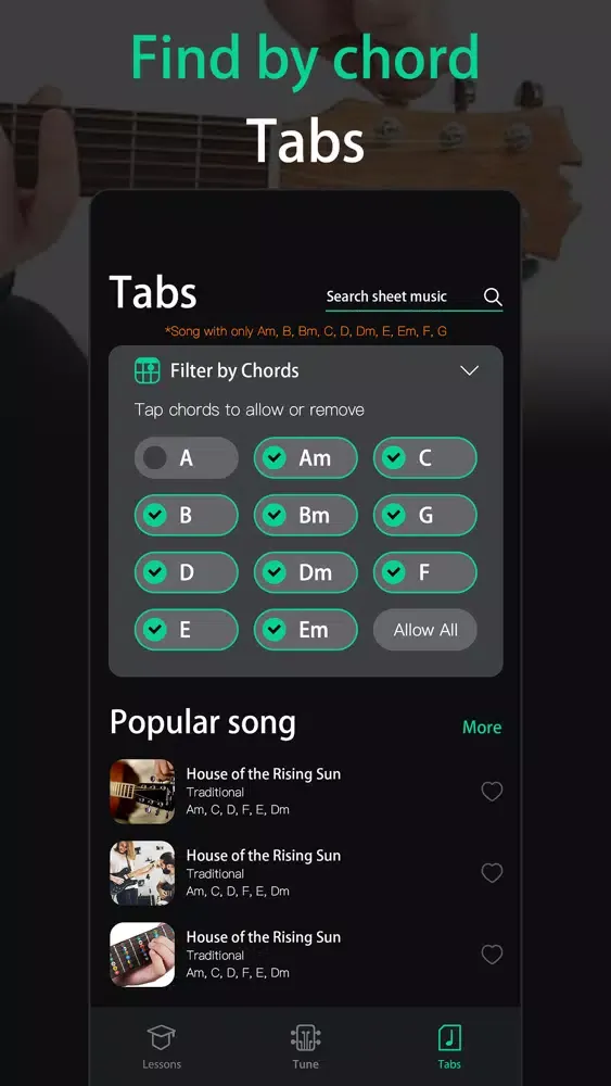 instrument tuner - guitar bass Screenshots