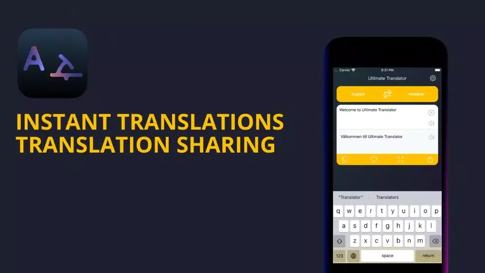 Ultimate Text Translator App Screenshots