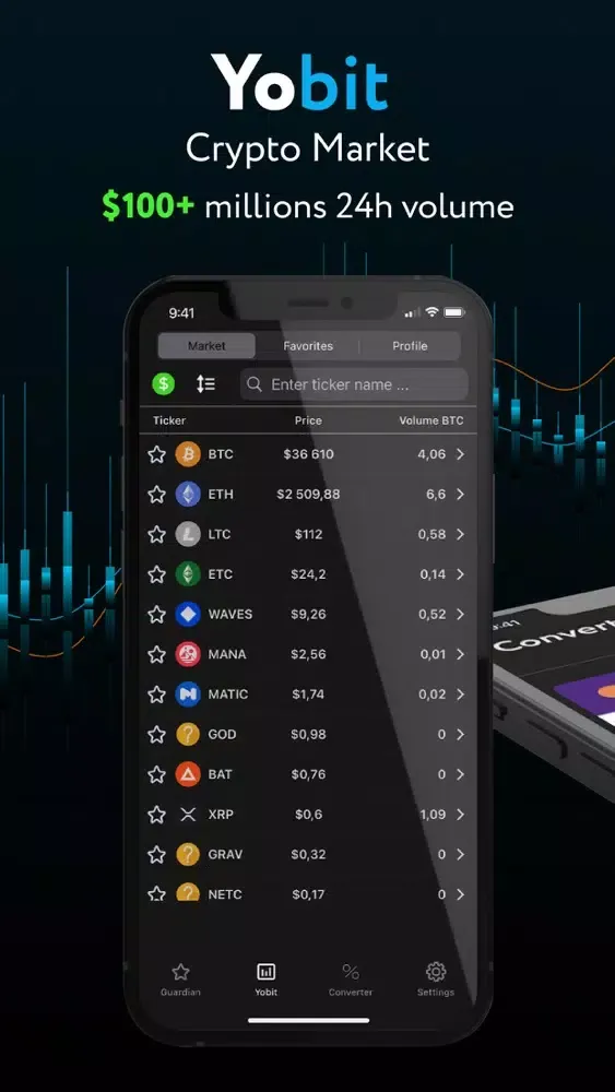 Yobit: Market Info&Crypto coin Screenshots
