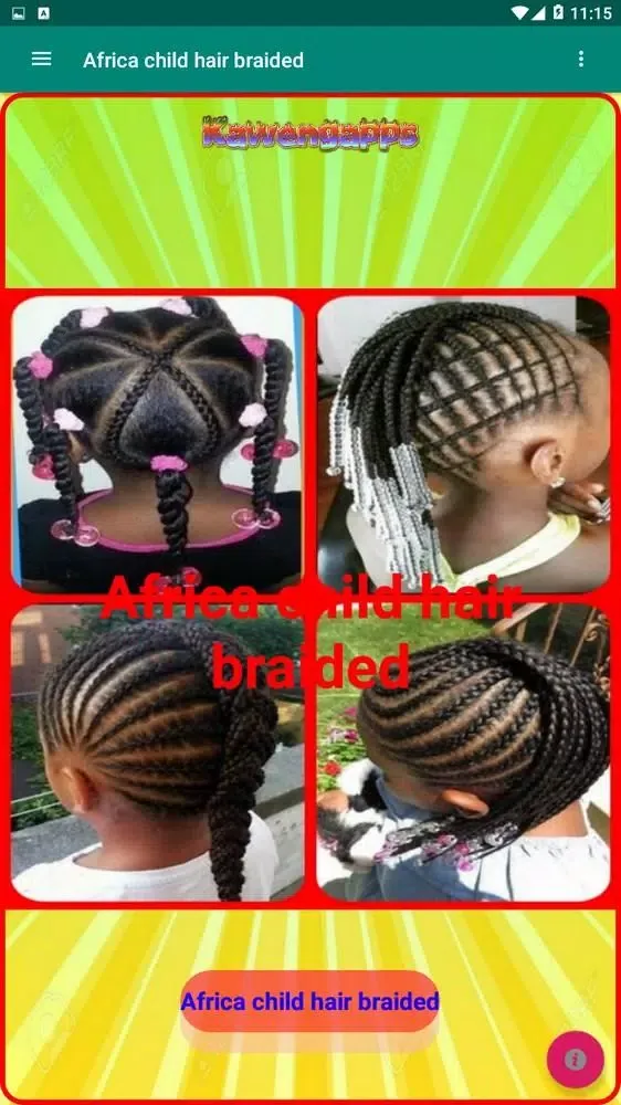Africa child hair braided应用截图