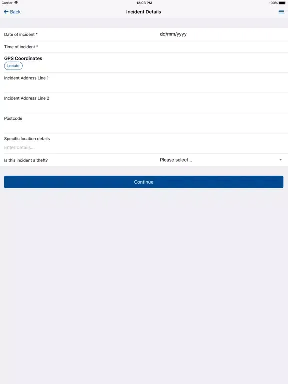 Direct Corporate Risk iPad  Screenshots