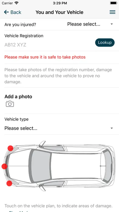 Ảnh chụp màn hình của Hazelton Mountford Claims App