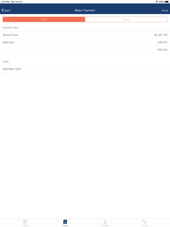 Ảnh chụp màn hình của Advantage Auto MGA iPad