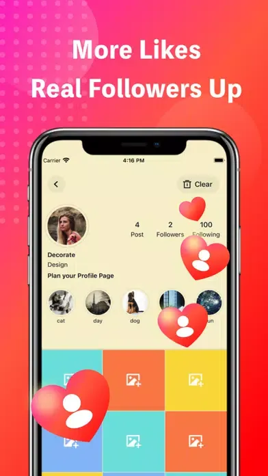 Captures d'écran de Boost Likes Get More Followers