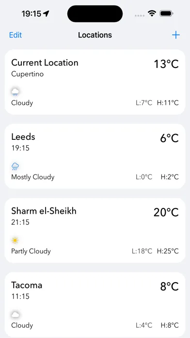 Zrzuty ekranu Weather App +