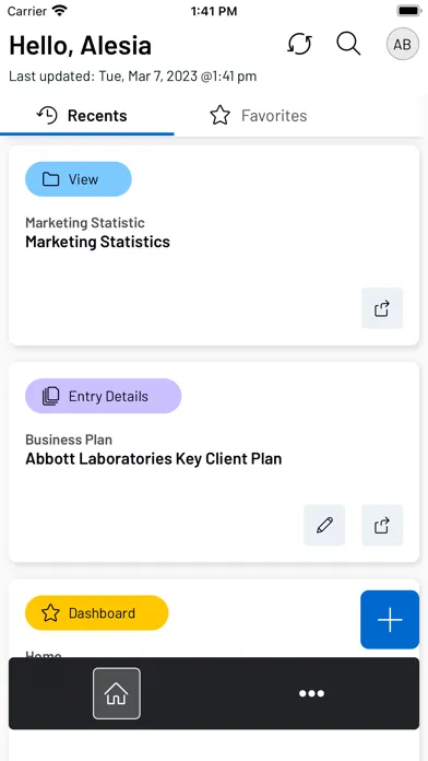 Capturas de tela do Intapp 2.0