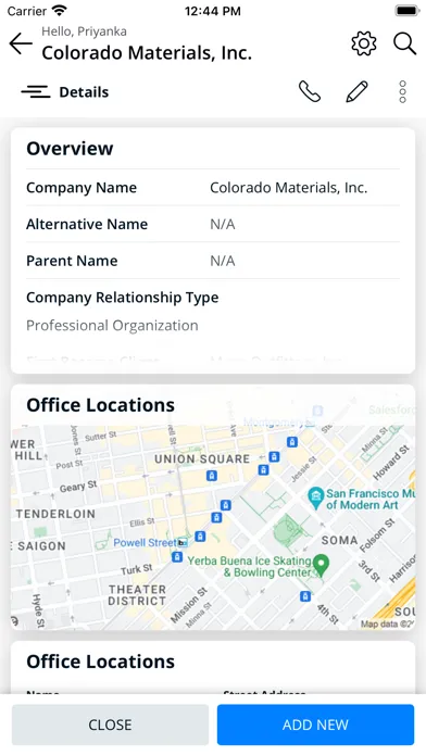 Capturas de tela do Intapp 2.0