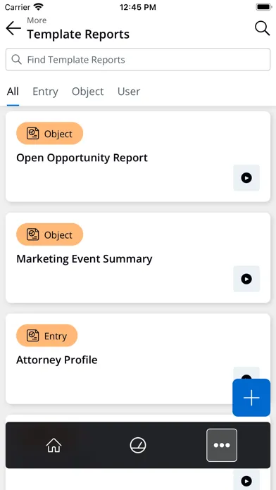 Capturas de tela do Intapp 2.0