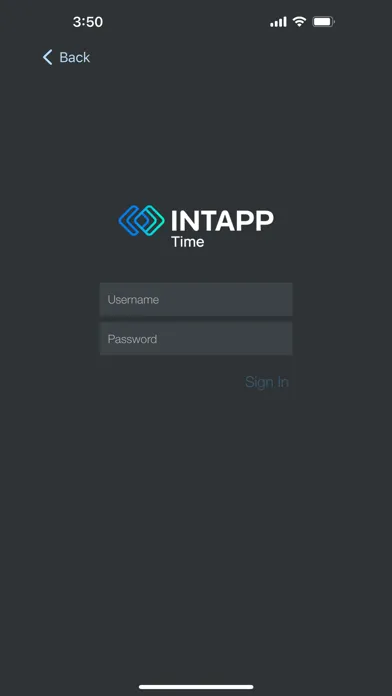 Screenshot di Intapp Time for BlackBerry