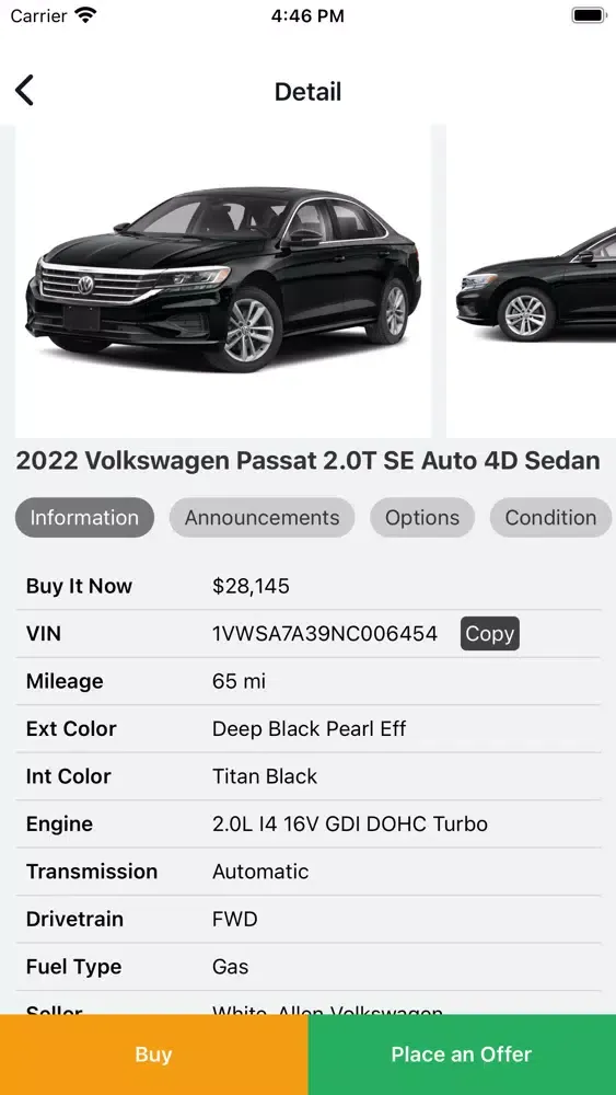 Zrzuty ekranu CDK CarSource