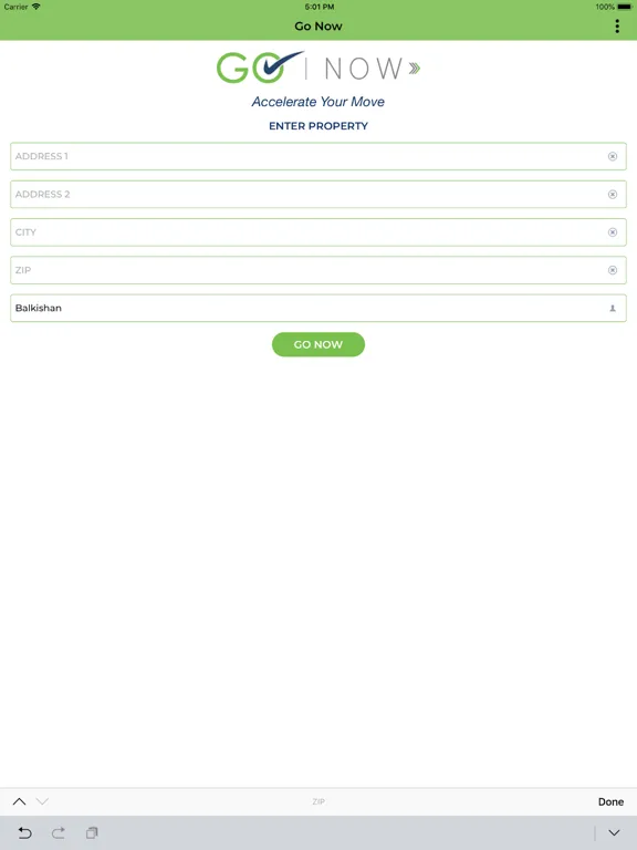 Go-Now iPad 应用截图
