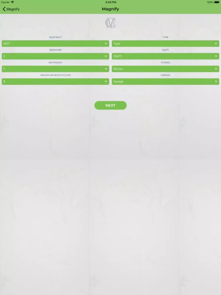 Capturas de tela do Magnify Properties iPad 