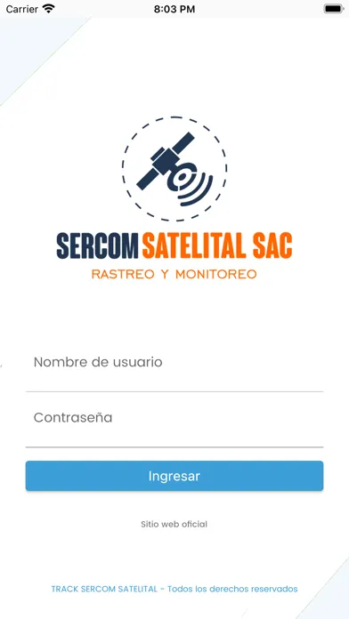 TRACK SERCOM SATELITAL سکرین شاٹس