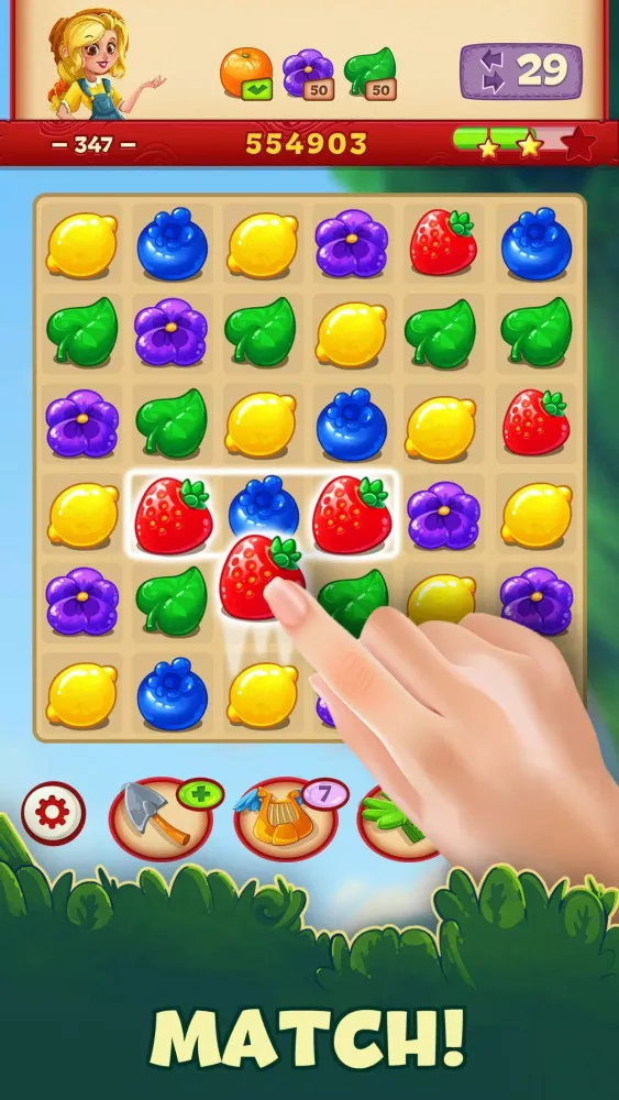 Jacky's Farm: match 3 puzzle Screenshots