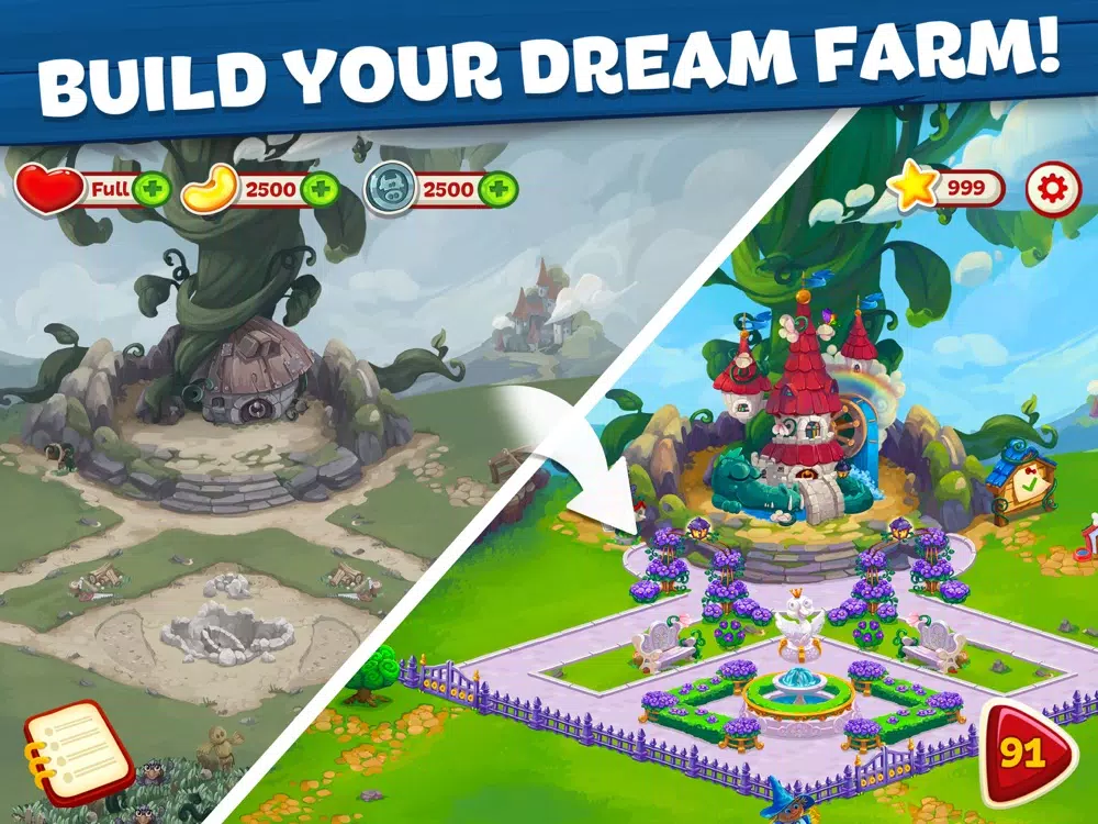 ภาพหน้าจอของ Wild Farm Match-3 Adventure iPad 