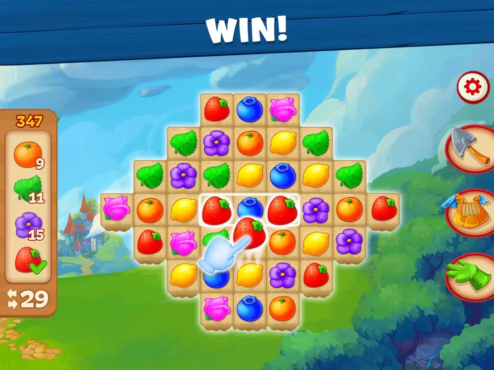 ภาพหน้าจอของ Wild Farm Match-3 Adventure iPad 