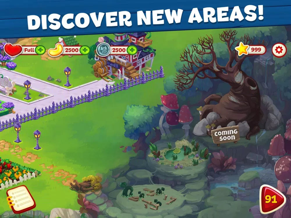 ภาพหน้าจอของ Wild Farm Match-3 Adventure iPad 