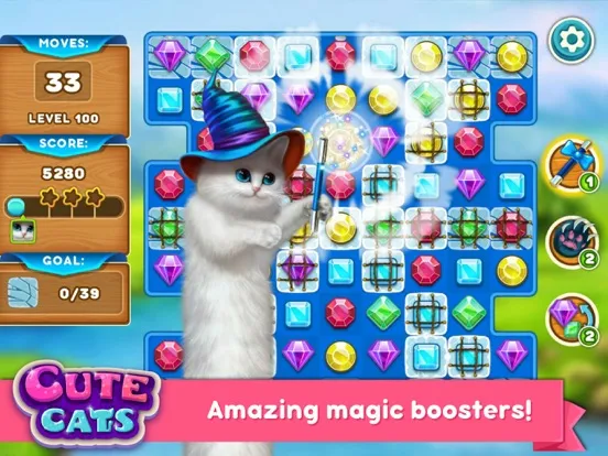 Cute Cats: Magic Adventure iPad 应用截图
