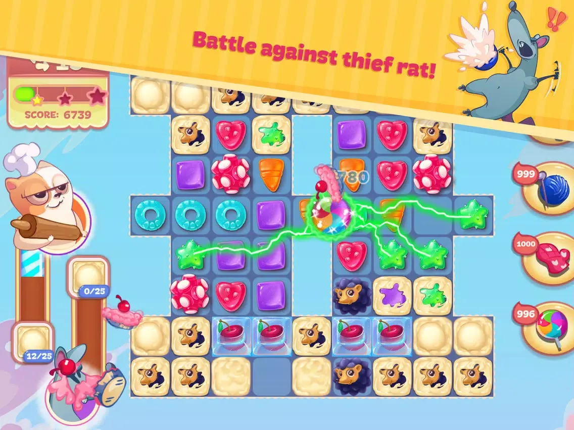 Sweety Kitty: Match-3 Game iPad  স্ক্রিনশট