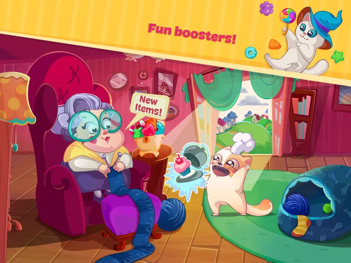 Sweety Kitty: Match-3 Game iPad  স্ক্রিনশট