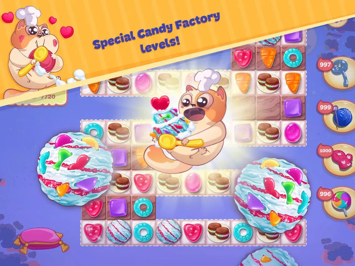 Sweety Kitty: Match-3 Game iPad  স্ক্রিনশট