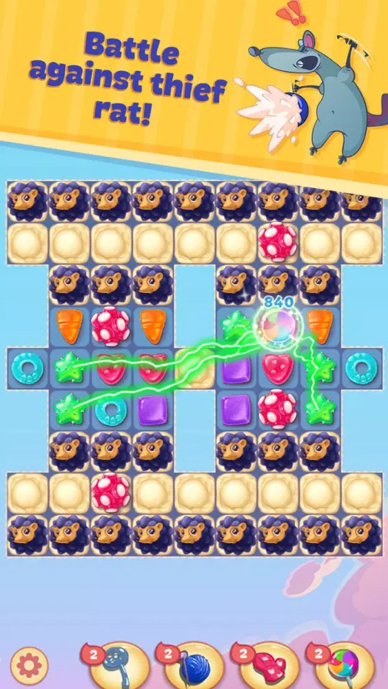 Sweety Kitty: Match-3 Game স্ক্রিনশট