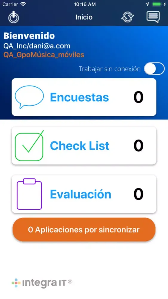 Zrzuty ekranu Encuestapp.