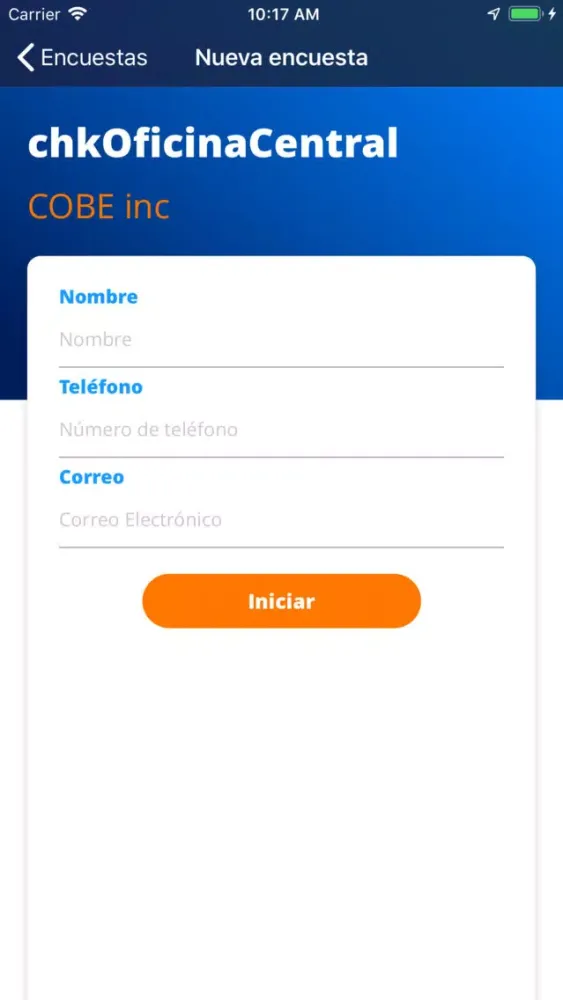 Zrzuty ekranu Encuestapp.