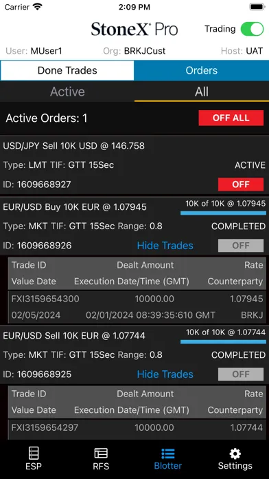 Tangkapan layar StoneX Pro