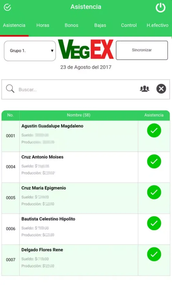 Screenshot di Vegex
