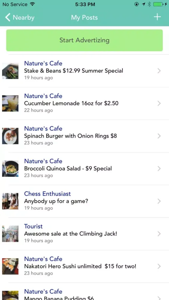 Palp for Proximity Social Marketing Screenshots