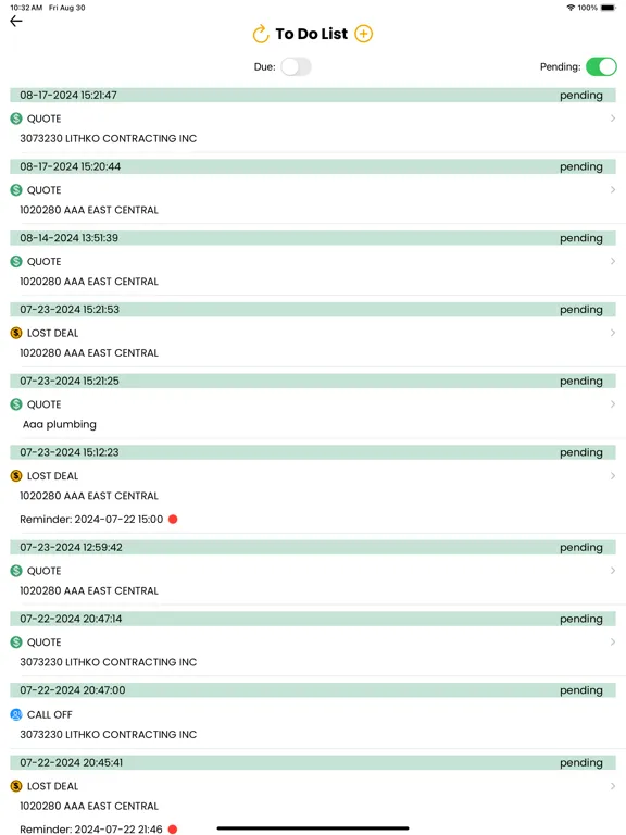 Capturas de tela do IR Deal iPad 