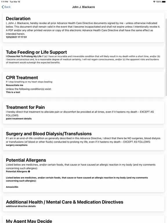تصاویر Medical Directive by ITS iPad 